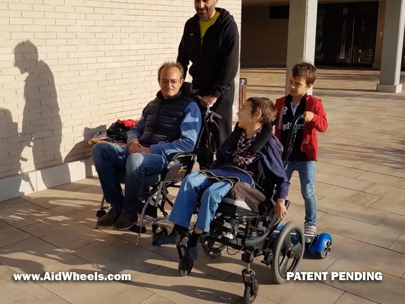 hoverboard wheelchair adapter aidwheels