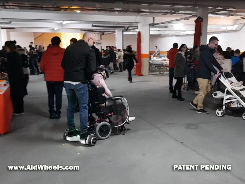 sillas ruedas hoverboard para fundaciones paralisis cerebral