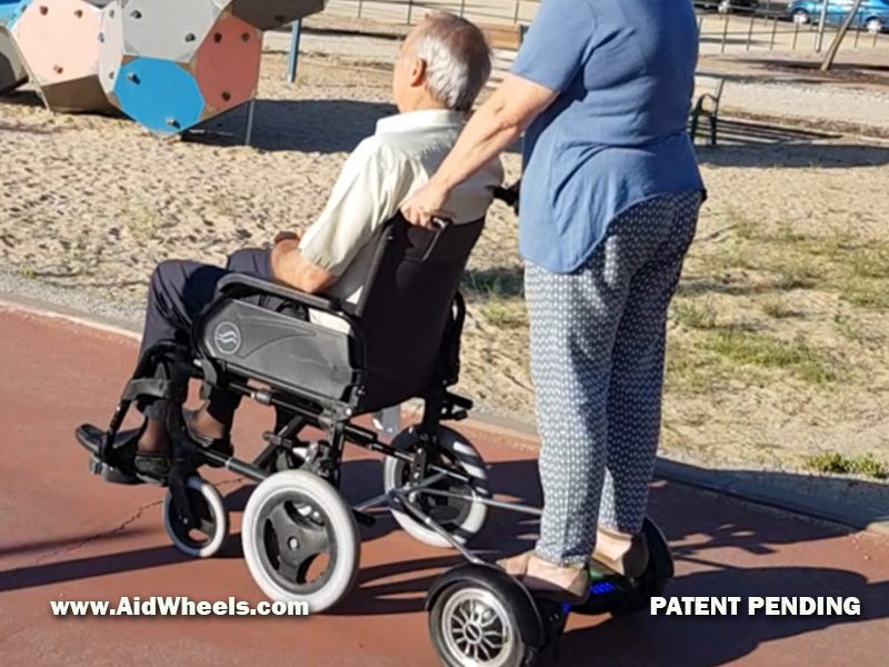 ayudas tecnicas motor acompañante silla de ruedas manual para personas mayores cuestas paseo