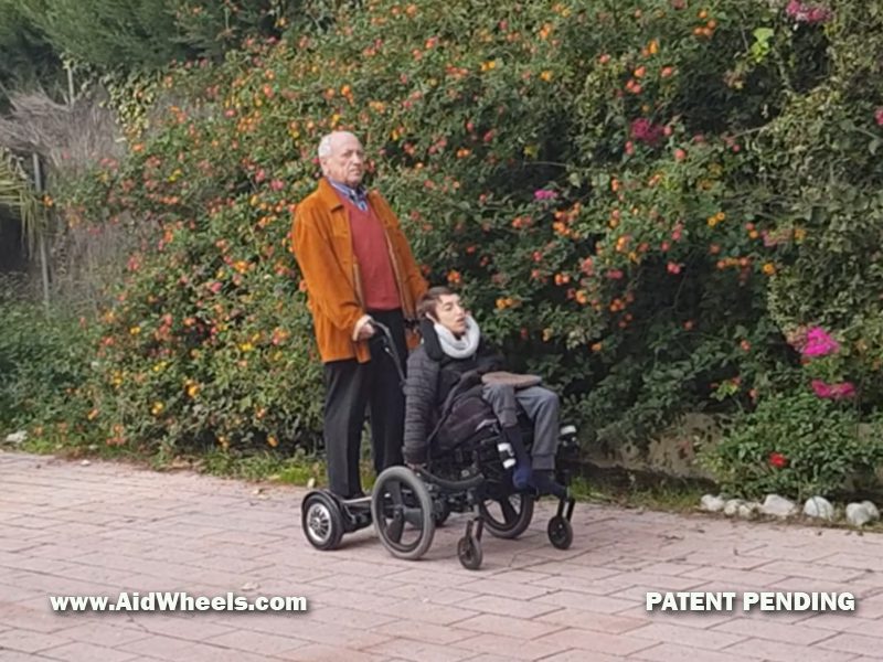 ayudas tecnicas motor acompañante silla de ruedas manual para personas mayores