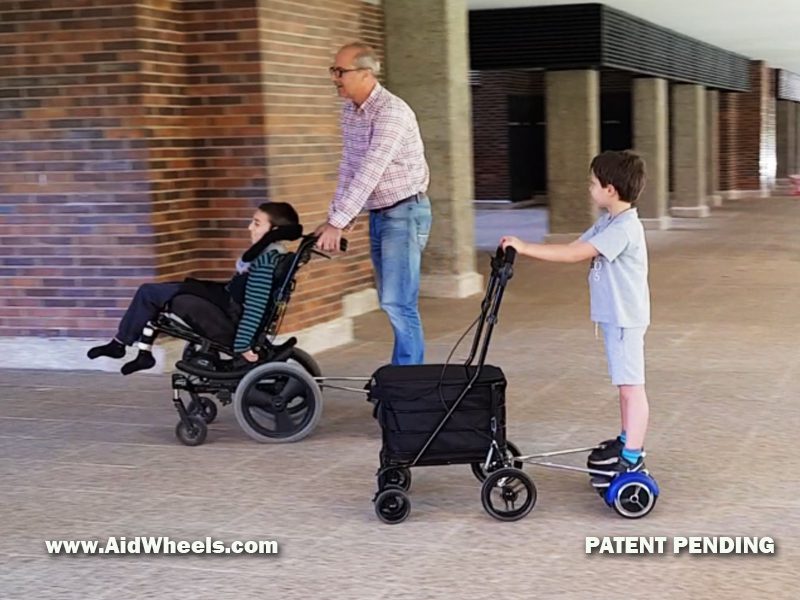 Adaptador de hoverboard para carros y sillas de ruedas