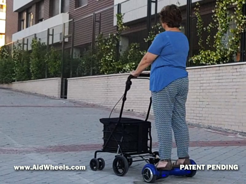 hoverboard stroller rollator seniors elderly