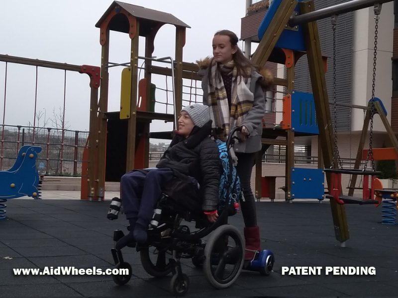 hoverboard to wheelchair aidwheels
