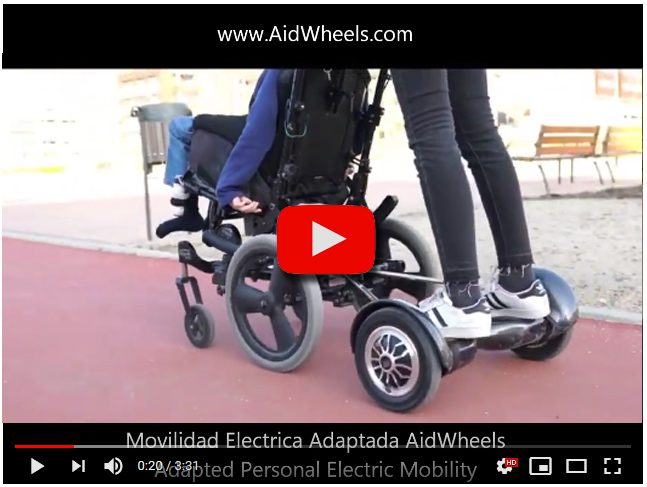 Acoplar hoverboard a sillas de ruedas