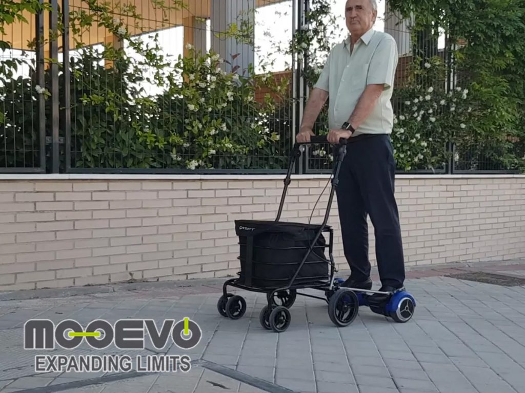 electric street shopping trolley